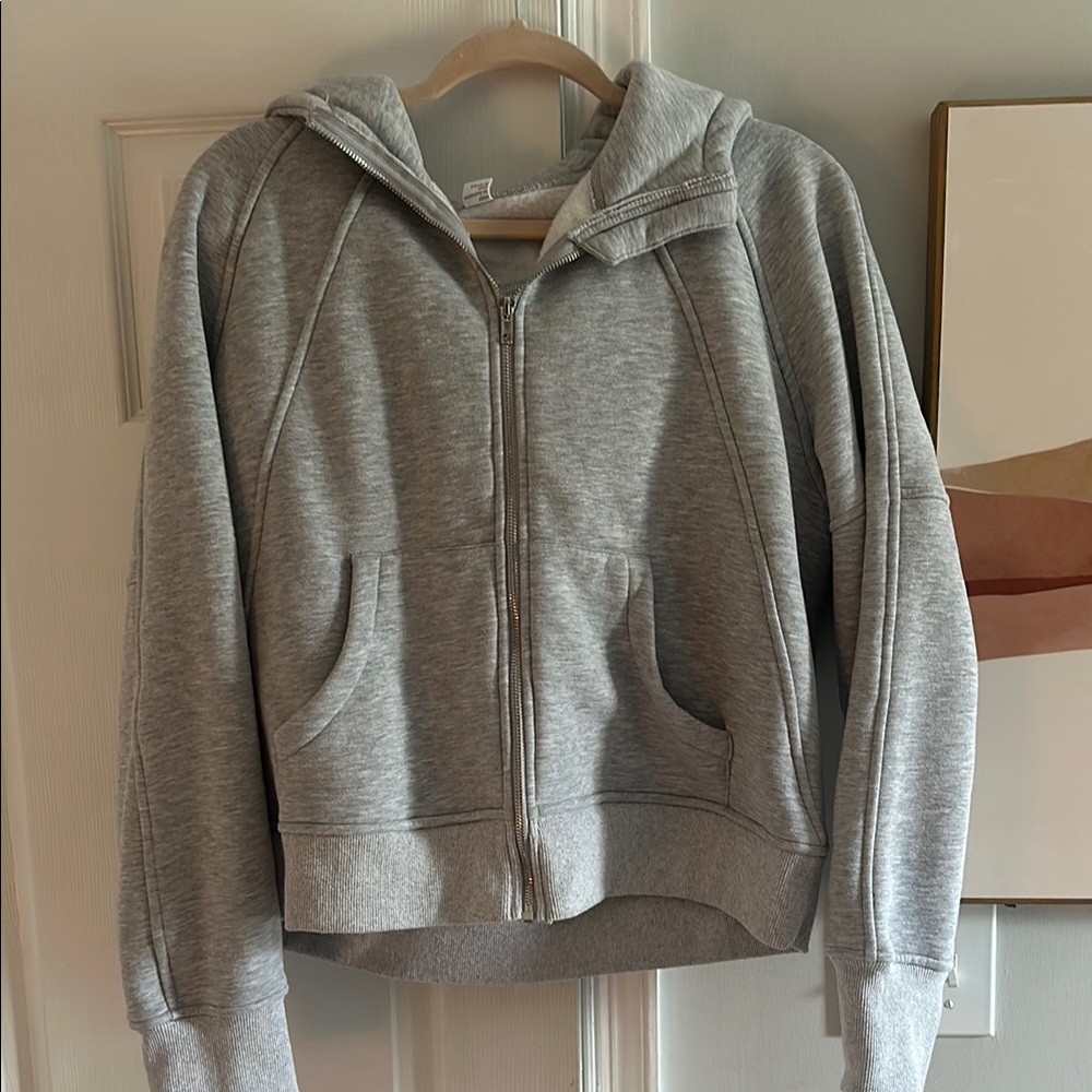 Gray Zip-Up Hoodie
